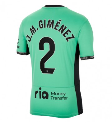 Atletico Madrid Jose Gimenez #2 Koszulka Trzecich 2023-24 Krótki Rękaw
